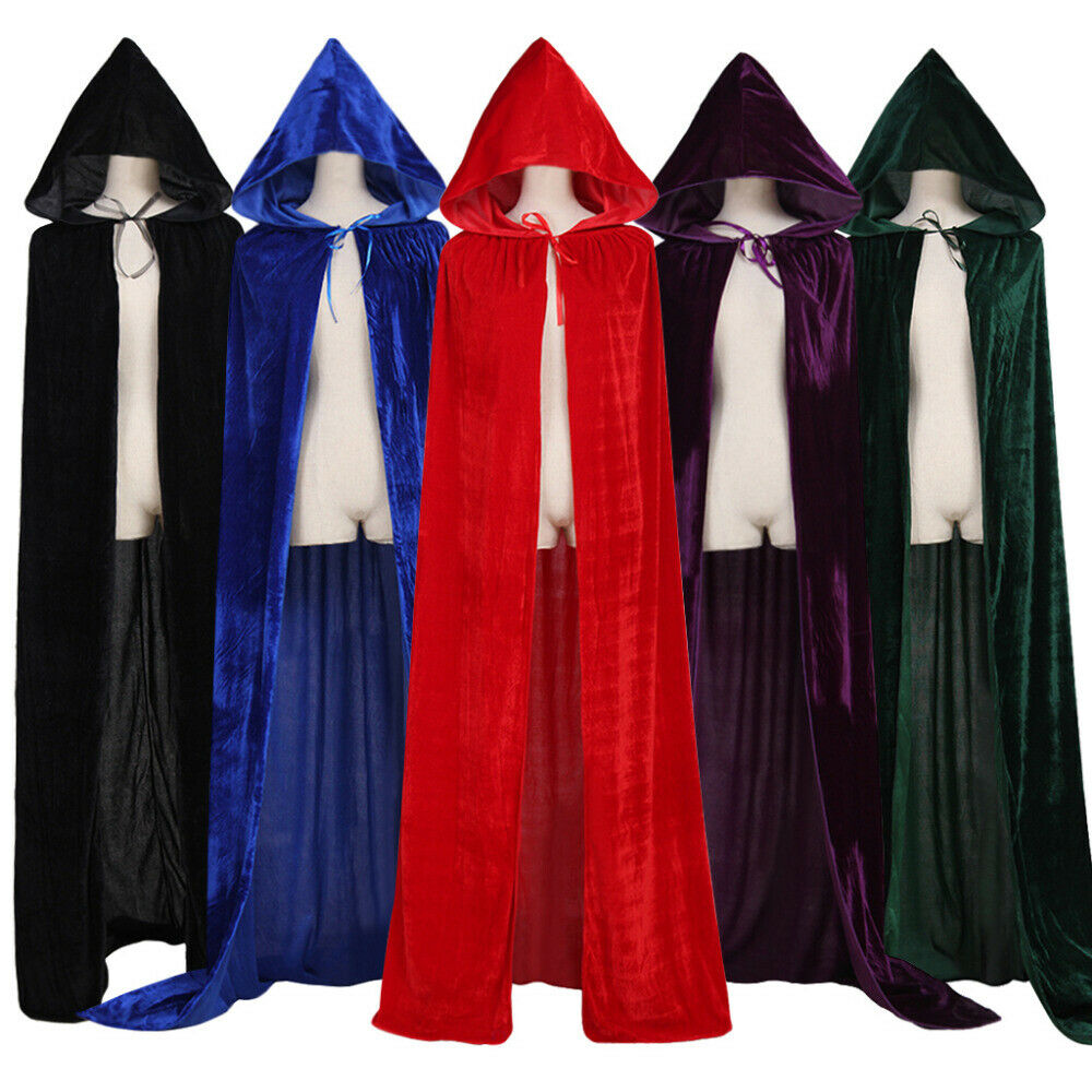 Adult Velvet Medieval Costume Cloak