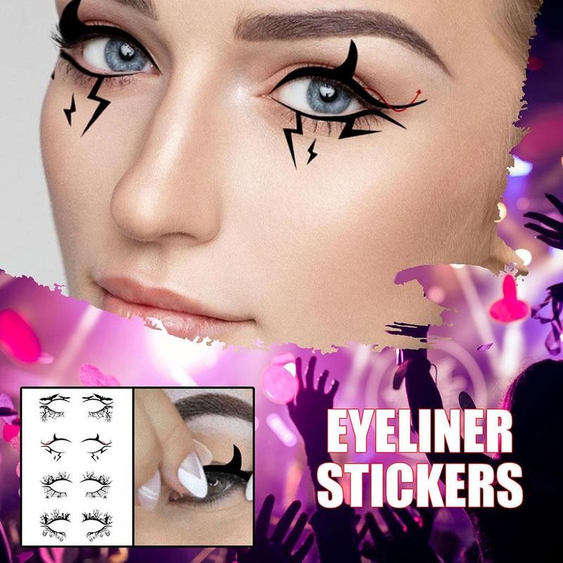 Waterproof Temporary Horror Eye-Makeup Stickers (4PC SET)