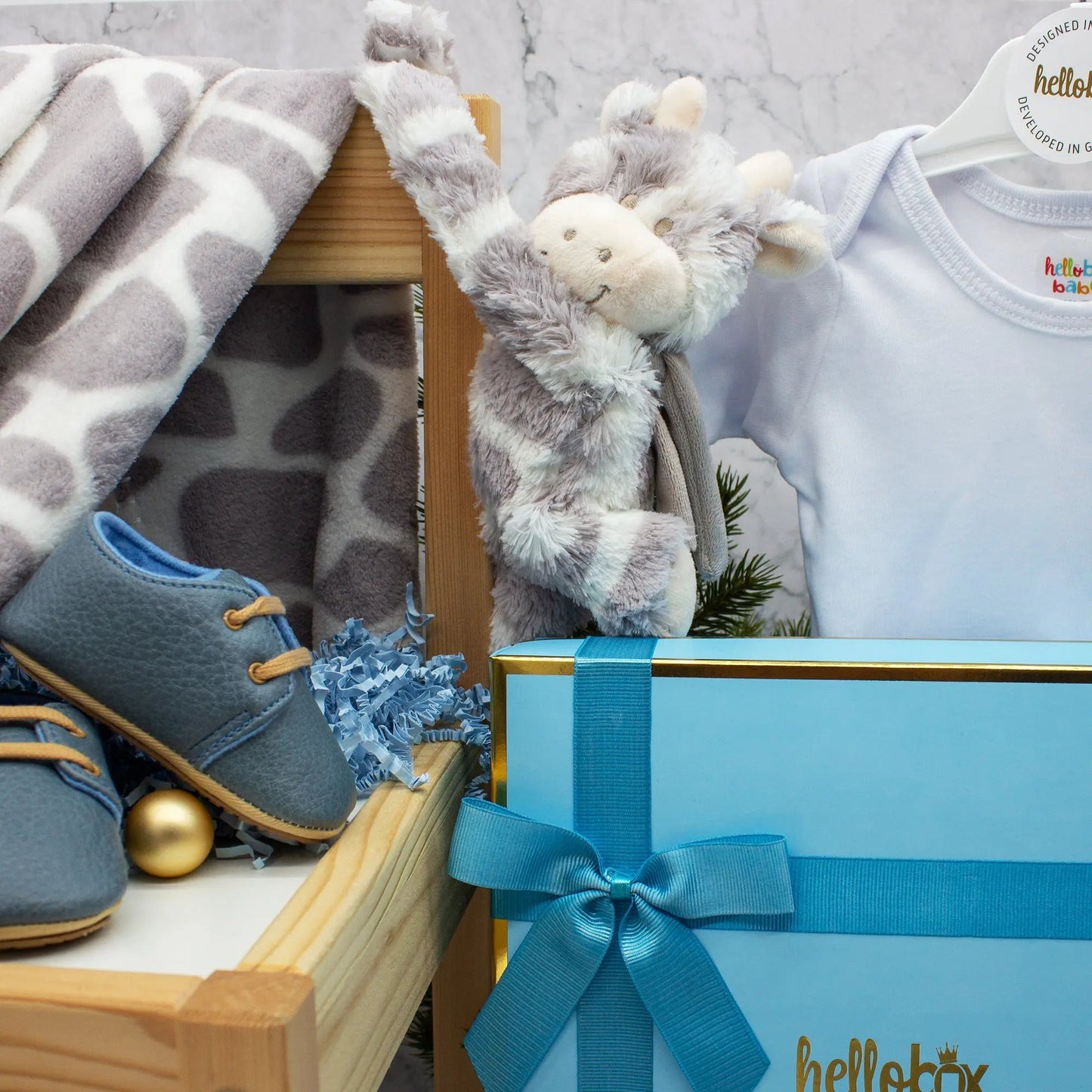 HelloBox! 4pc Infant Gift Set (Blue)