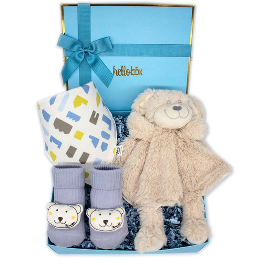 HELLOBOX! 3PC Newborn/Infant Gift Set (Blue)
