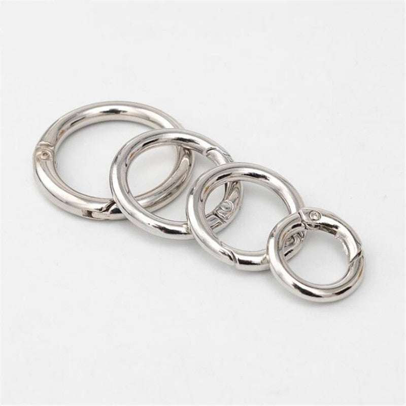 5pc Set Metal O-Ring Spring Clasps