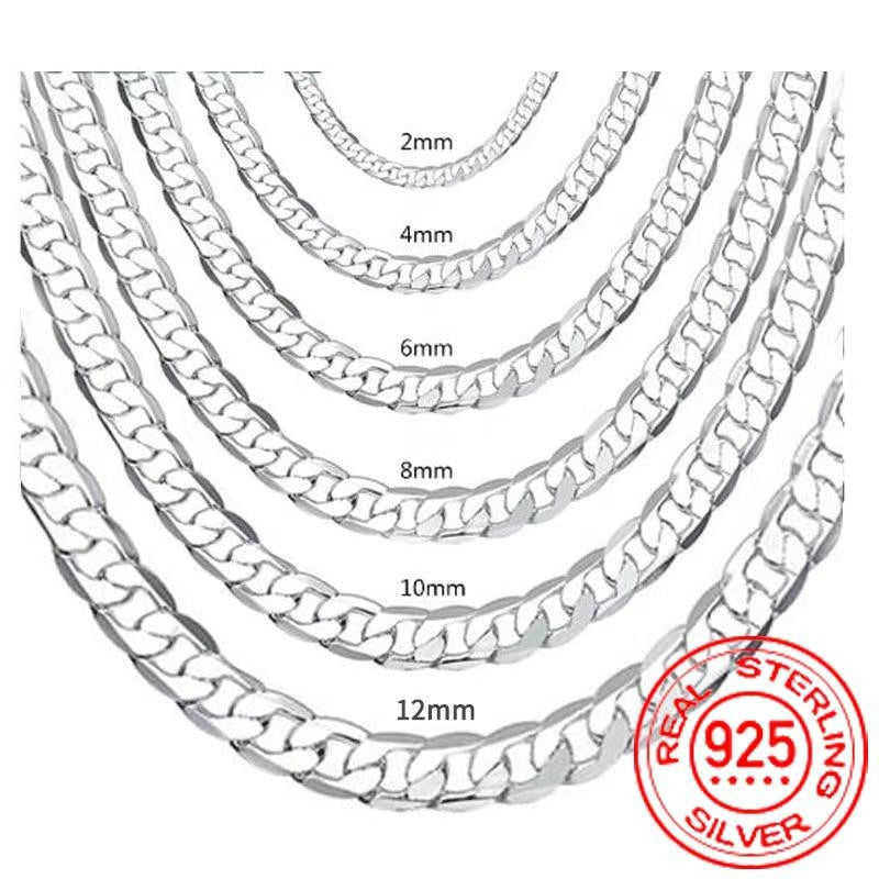 925 Sterling Silver Urban Link Chain Necklaces