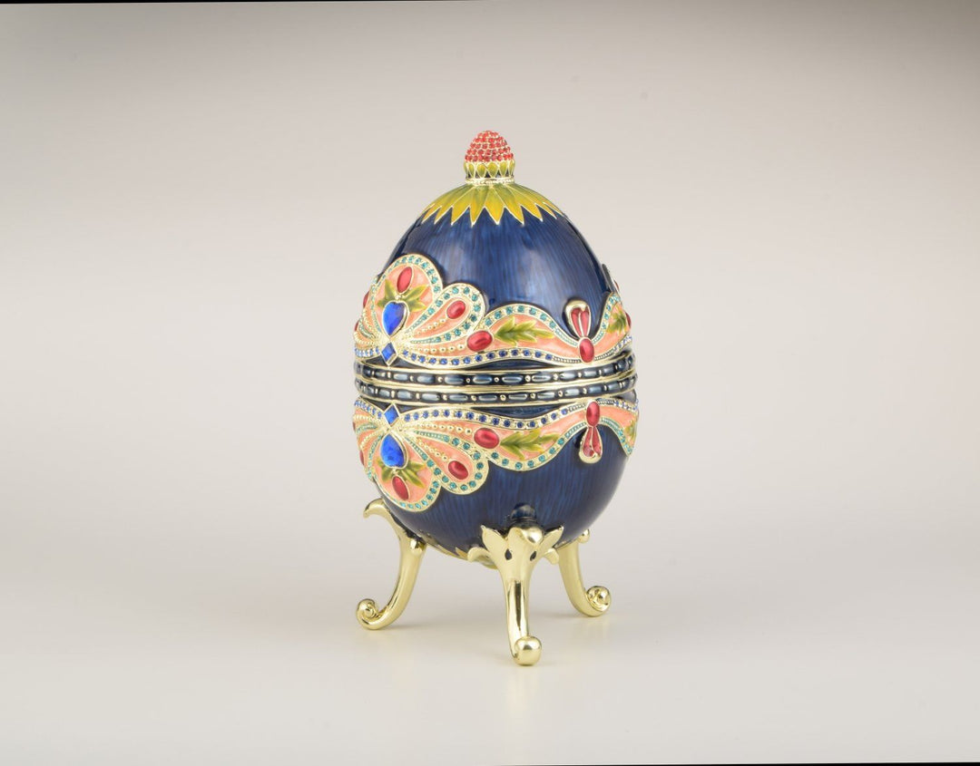 Blue Colorful Russian Egg-5