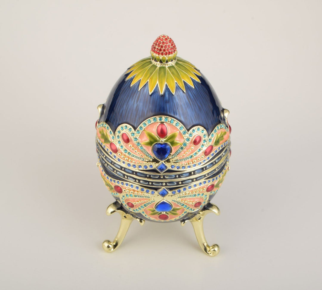 Blue Colorful Russian Egg-6