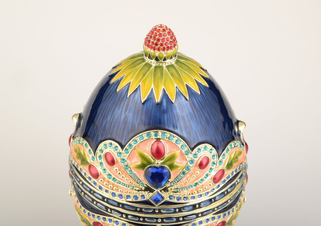 Blue Colorful Russian Egg-3