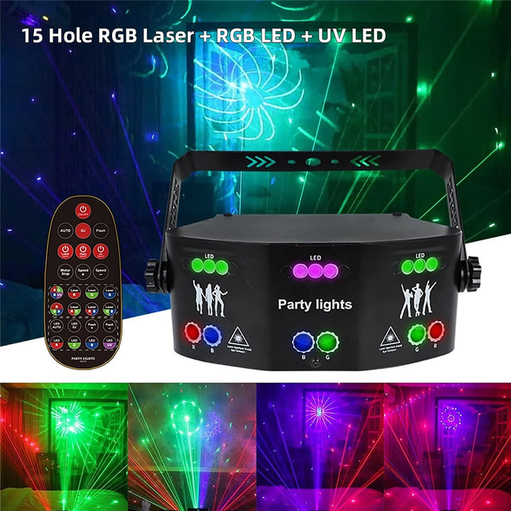 ALIEN 9 & 15-Eye  RGB Laser Stage Lighting Strobes