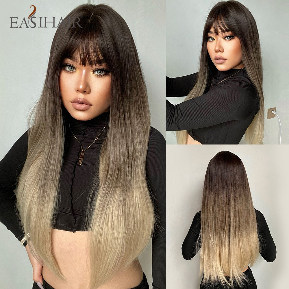 EASIHAIR Charming Layered Straight Synthetic Wig