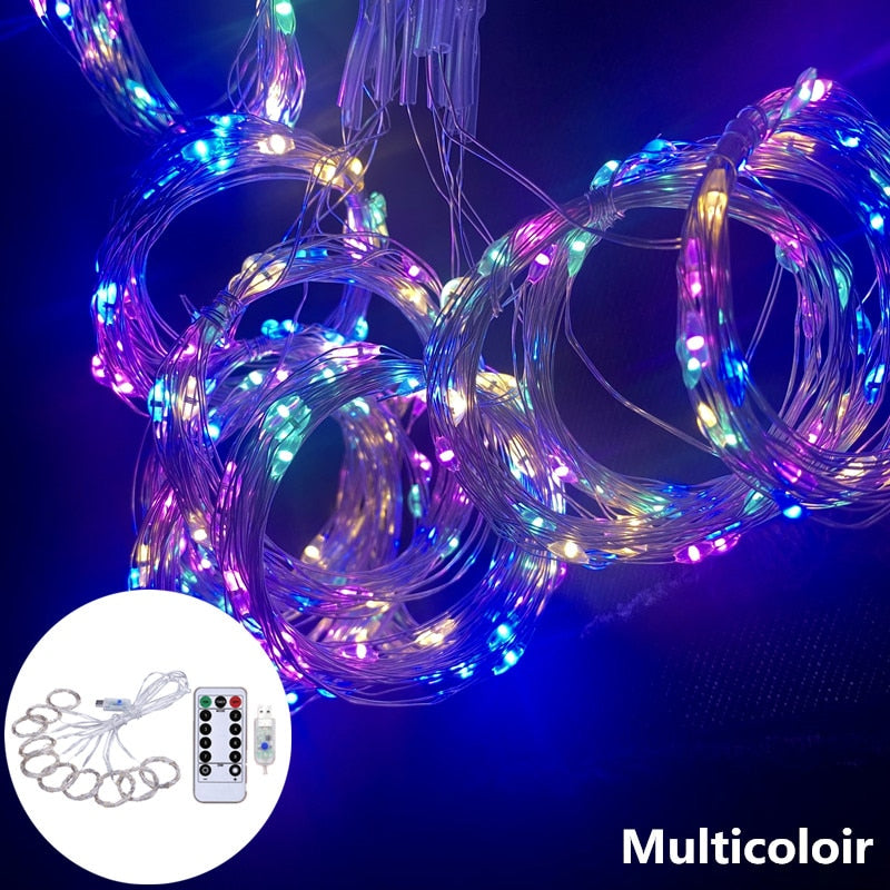 3M LED Curtain String Lights