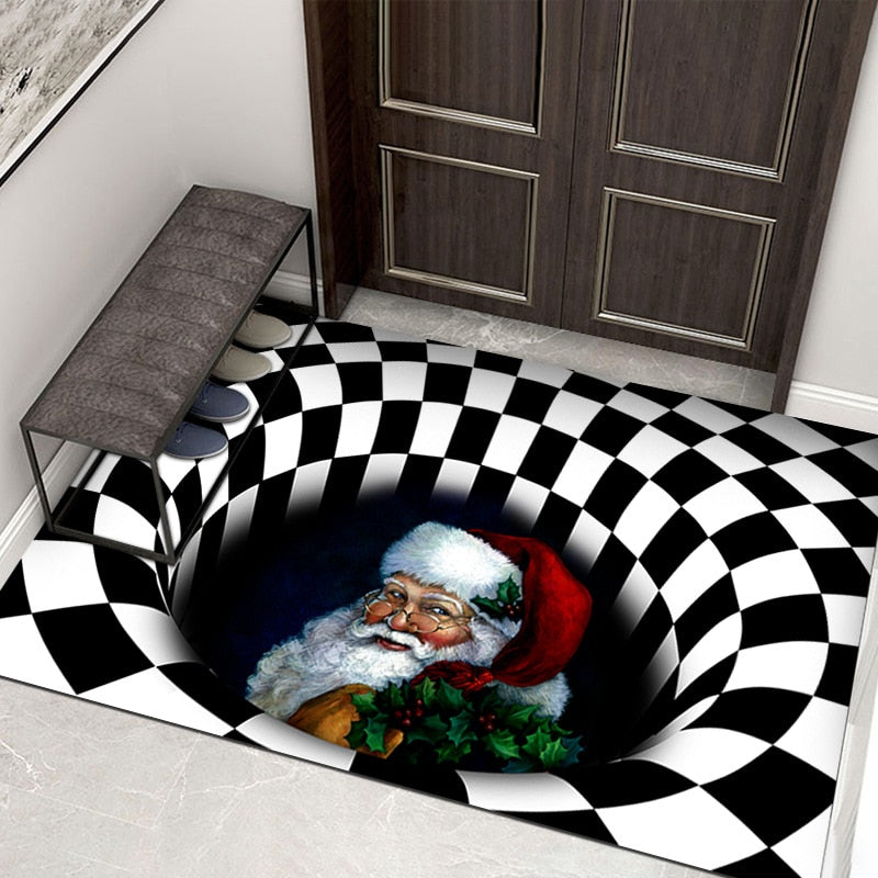 3D Horror Home Endless Void Illusion Carpet