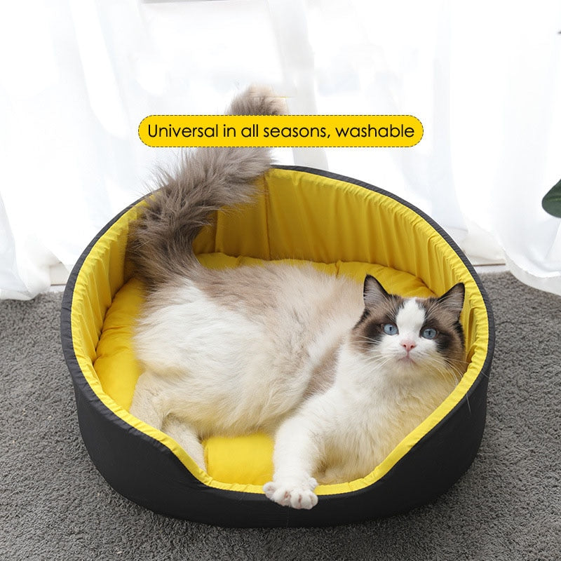 3D Washable Pet Kennel Bed for Cats & Dogs