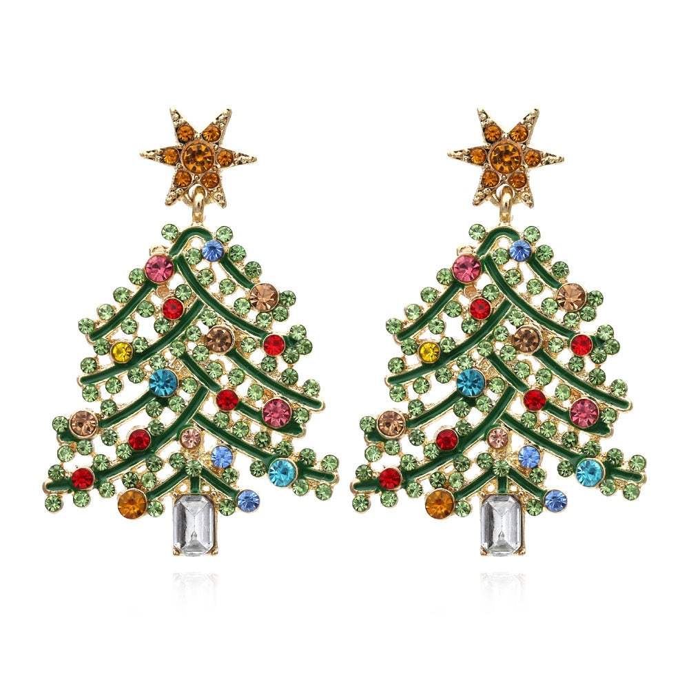 Trendy Christmas Holiday Drop Earrings