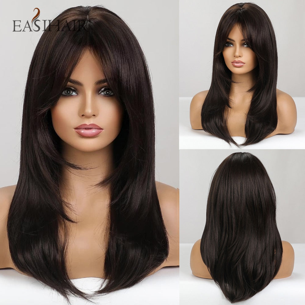 EASIHAIR Charming Layered Straight Synthetic Wig