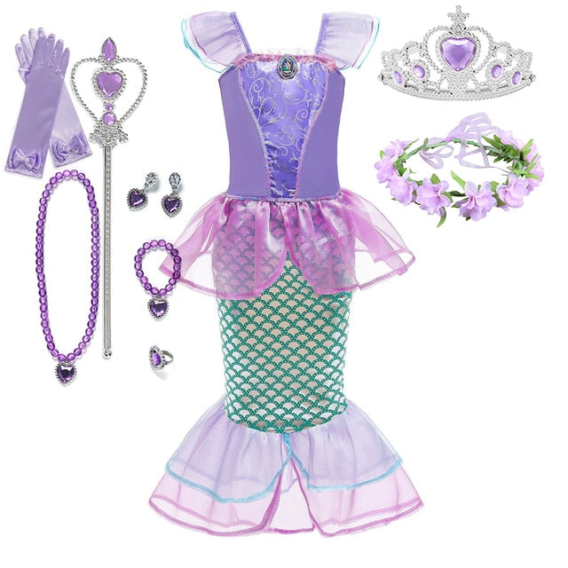 Little Mermaid Costume Dress Sets & Accessories