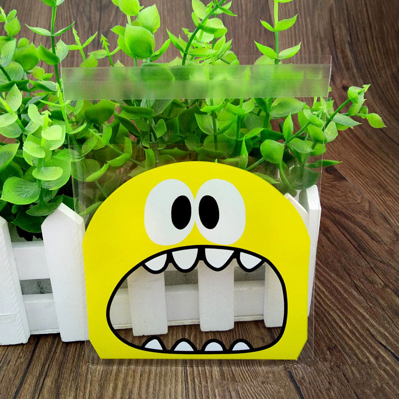 50PCS Cute Cartoon Self-Adhesive Plastic Bags