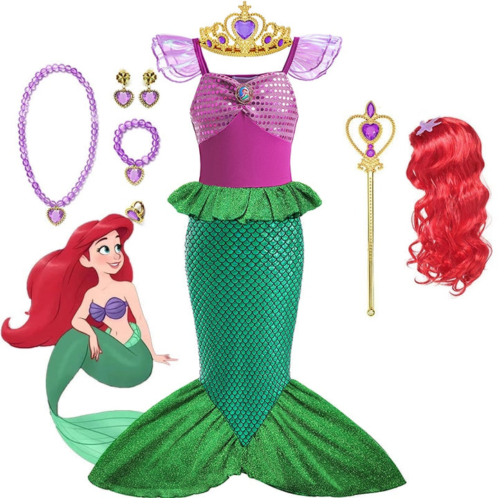 Little Mermaid Costume Dress Sets & Accessories