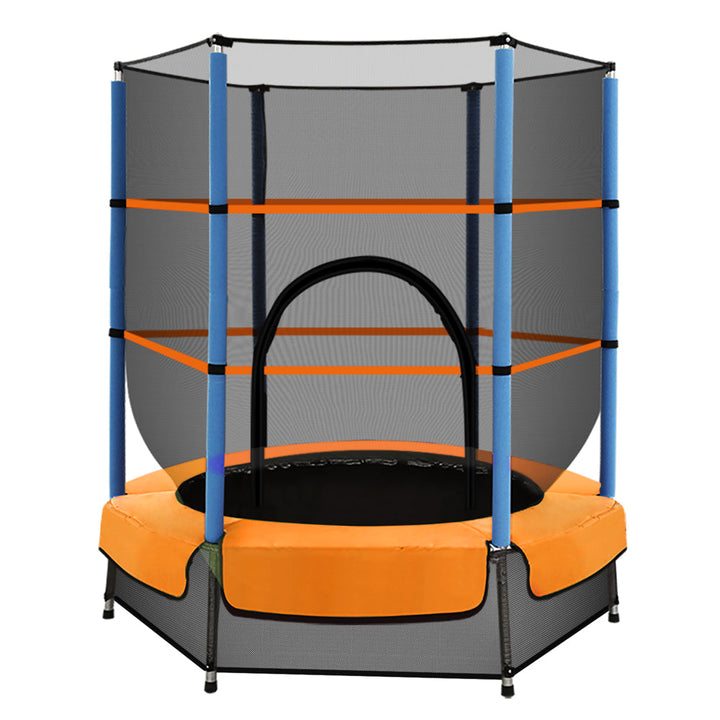 EVERFIT 4.5FT Trampoline Round Trampolines Kids Enclosure Outdoor Indoor Gift