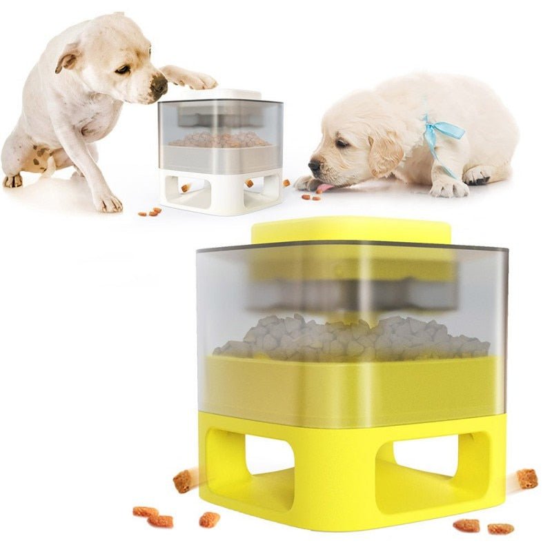 Dog Cat Feeding Bowls Dog Water Dispenser Eat Slow Dog Bowl Slow Feeder Puzzle Catapult Toys Pet Supplies-0