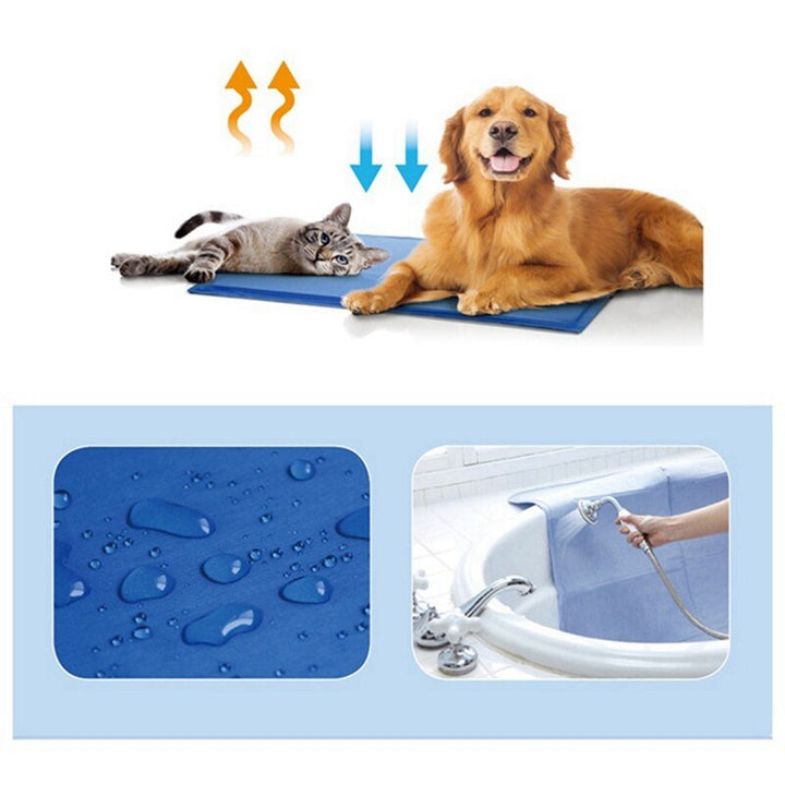 Dog Mat Cooling Summer Pad Mat For Dogs Cat Blanket Breathable Pet Dog Bed Washable For Small Medium Large Dogs Car-4