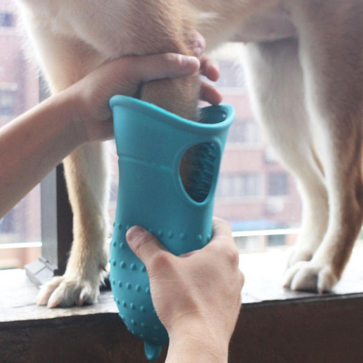 Dog Paw Cleaner Cup Soft Silicone Combs Portable Outdoor Pet Foot Washer Cup Paw Clean Brush Quickly Wash Foot Cleaning Bucket-0