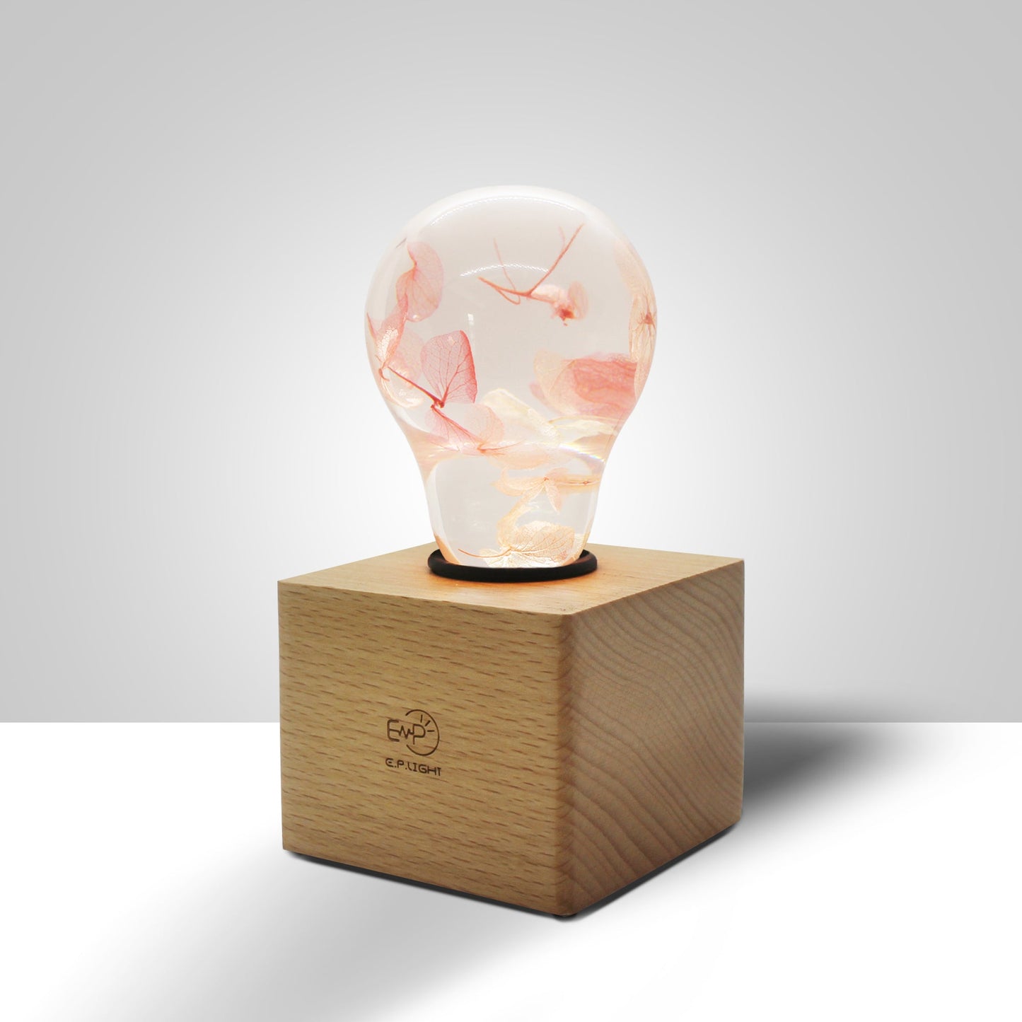 EP LIGHT Pink Hydrangea Table Lamp
