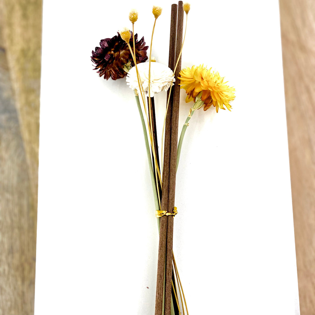 Reed Diffuser Replacement Sticks, The Country Garden, Rattan Wood Flower-3