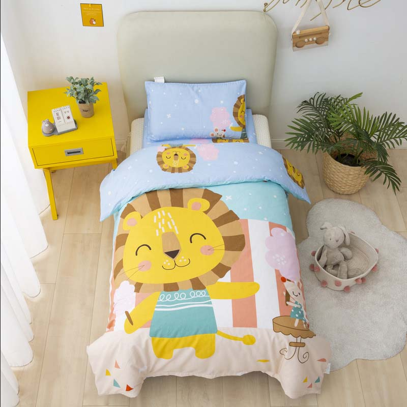 Lion Bedding set 3-Piece Organic Cotton Fits Crib and Toddler-0