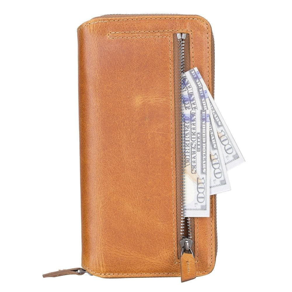 BOULETTA Zippered Leather Detachable Wallet Case
