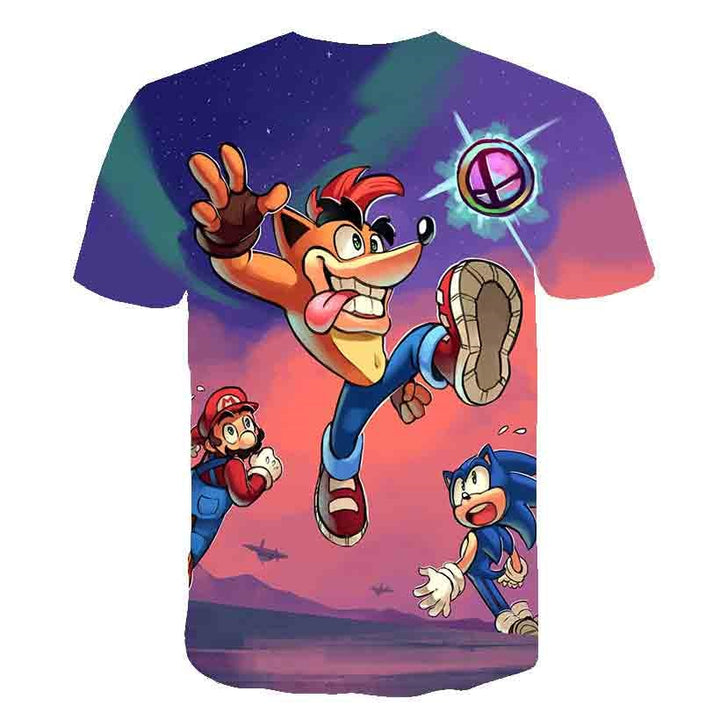 Sonic - 3D Game Print Unisex T-Shirt-2