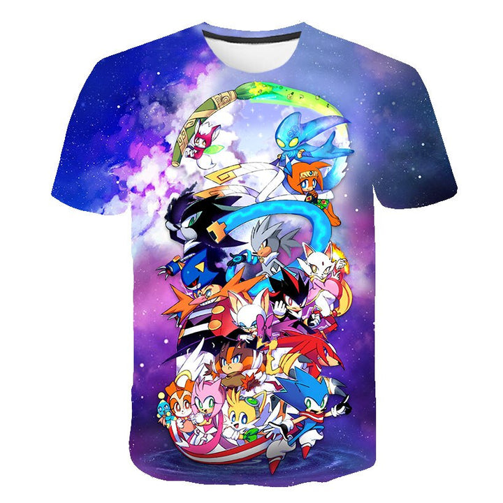 Sonic - 3D Game Print Unisex T-Shirt-14