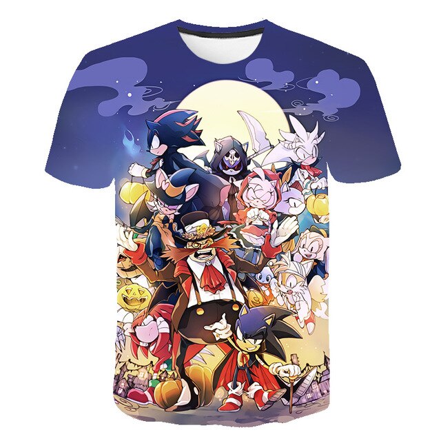 Sonic - 3D Game Print Unisex T-Shirt-6