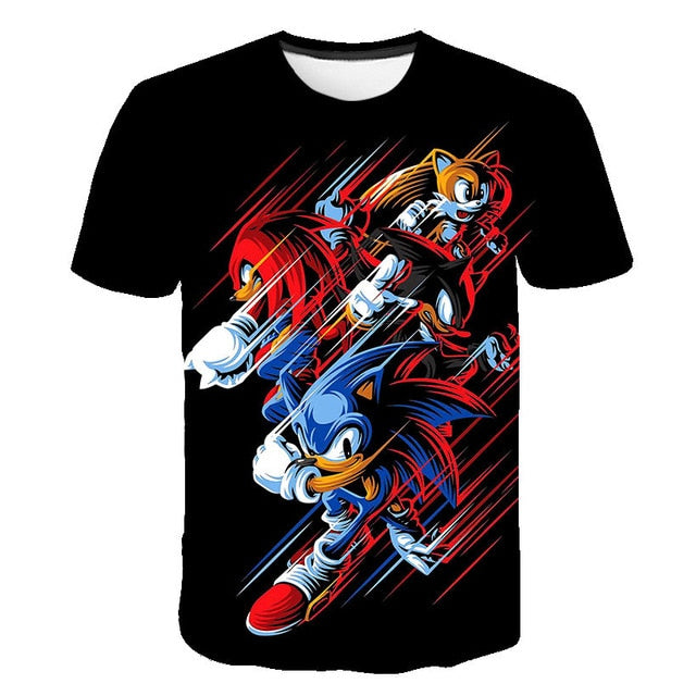 Sonic - 3D Game Print Unisex T-Shirt-8