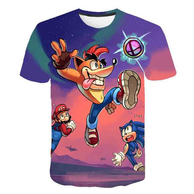 Sonic - 3D Game Print Unisex T-Shirt-5
