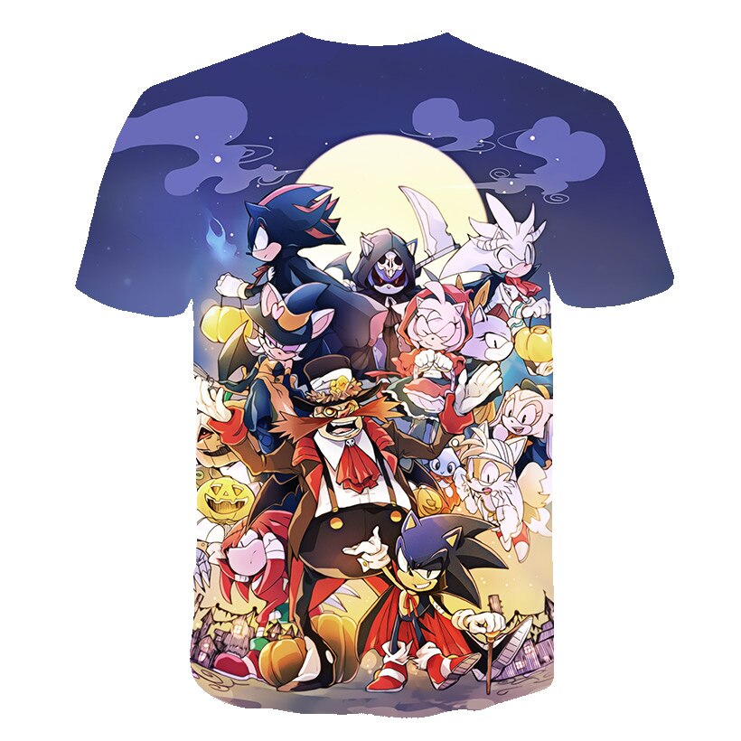 Sonic - 3D Game Print Unisex T-Shirt-9