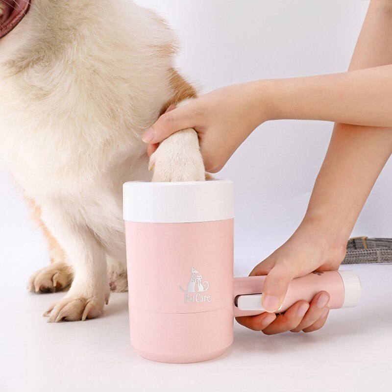 Portable Dog Paw Cleaner Cup for Small Large Dogs Pet Feet Washer Pet Cat Dirty Paw Cleaning Cup Soft Silicone Foot Wash Tool-5