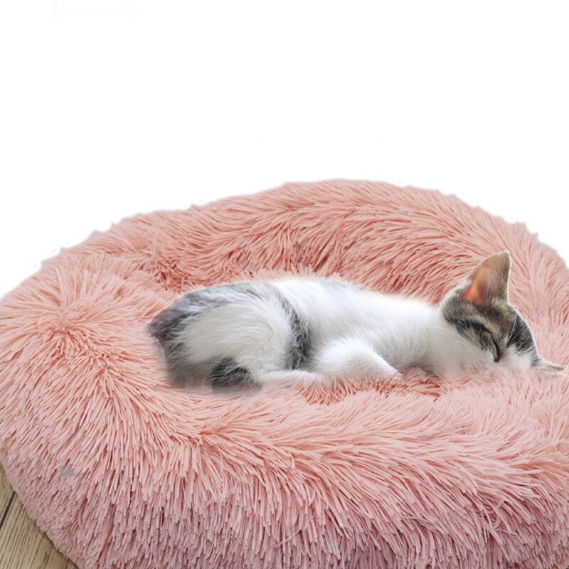 Super Soft Dog Bed Plush Cat Mat Dog Beds For Large Dogs Bed Labradors House Round Cushion Pet Product Accessories-0