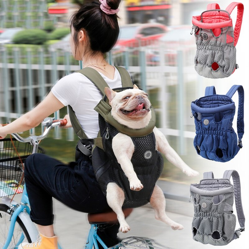 Pet Dog Carrier Backpack Breathable Outdoor Travel Products Bags For Small Medium Dog Cat Chihuahua Pets Mesh Shoulder-13