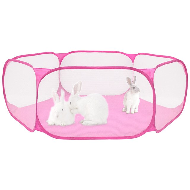 Portable Pet Fence Foldable Small Dog Cat Animal Cage Game Playground Fences for Hamster Chinchillas and Guinea- Pigs-3