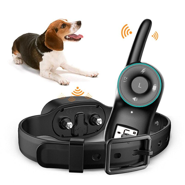 Pet Waterproof Training Collars Stop Barking Dog Rechargeable Ultrasonic Collars Pet Dog Anti Bark Collar Control Train-0