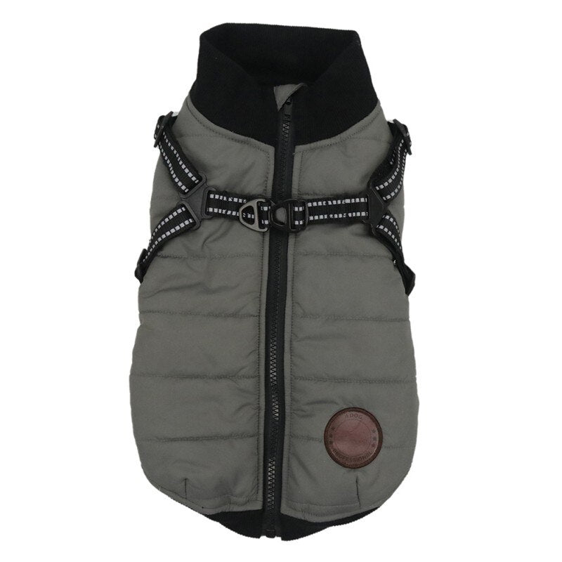 Waterproof Dog Clothes Winter Warm Pet Vest Zipper Jacket Coat For Small Medium Large Dogs Pug Chihuahua Ropa Para Perros-7