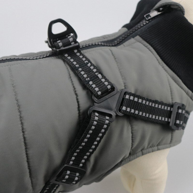 Waterproof Dog Clothes Winter Warm Pet Vest Zipper Jacket Coat For Small Medium Large Dogs Pug Chihuahua Ropa Para Perros-4