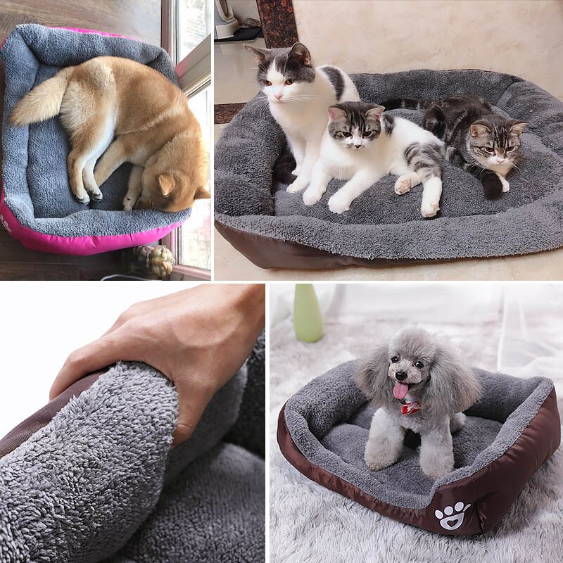 Pet Cat Dog Bed Warm Dog House Soft Fleece Nest Dog Baskets Mat Autumn Winter Waterproof Kennel S/M/L-9
