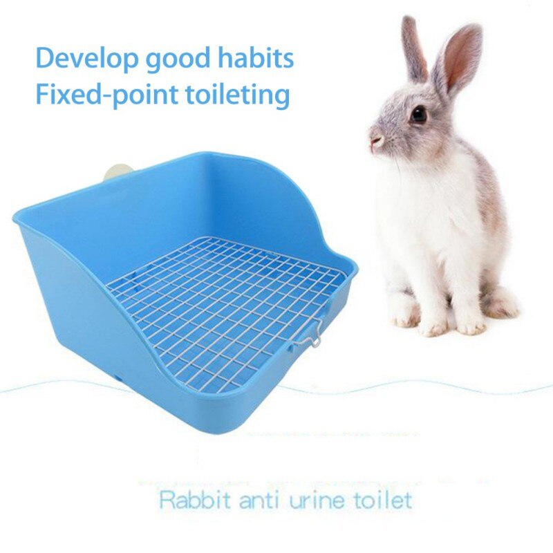 Pet Cat Rabbit Hamster Small Animal Pee Toilet Potty Bowl Corner Clean Litter Trays-7