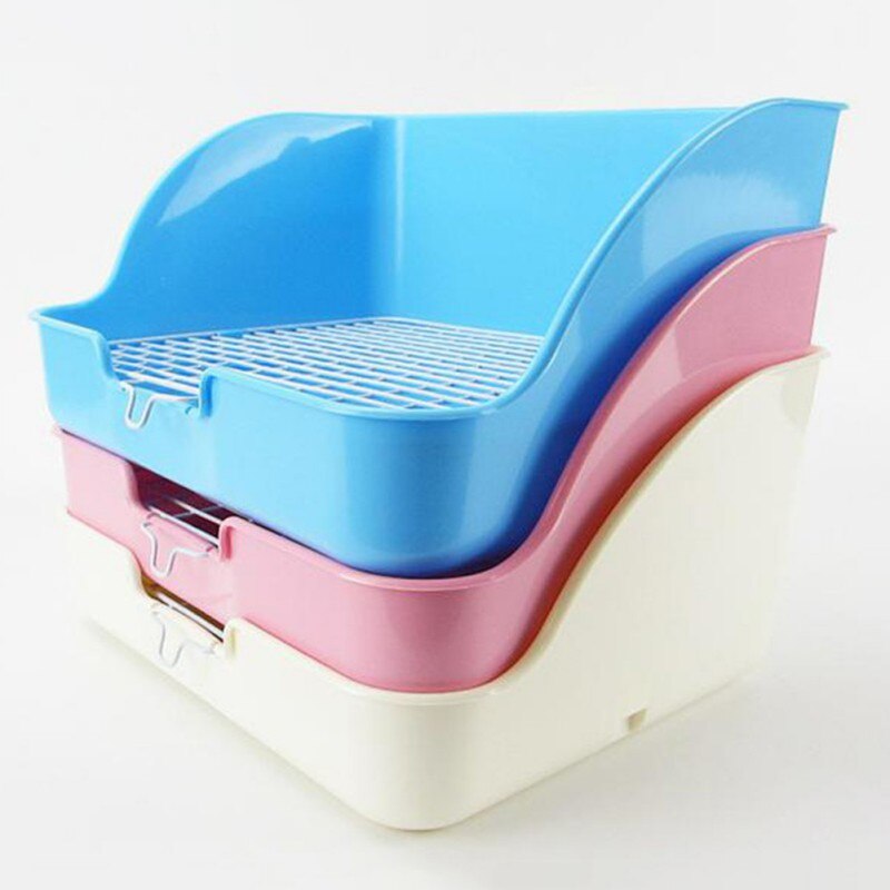 Pet Cat Rabbit Hamster Small Animal Pee Toilet Potty Bowl Corner Clean Litter Trays-6