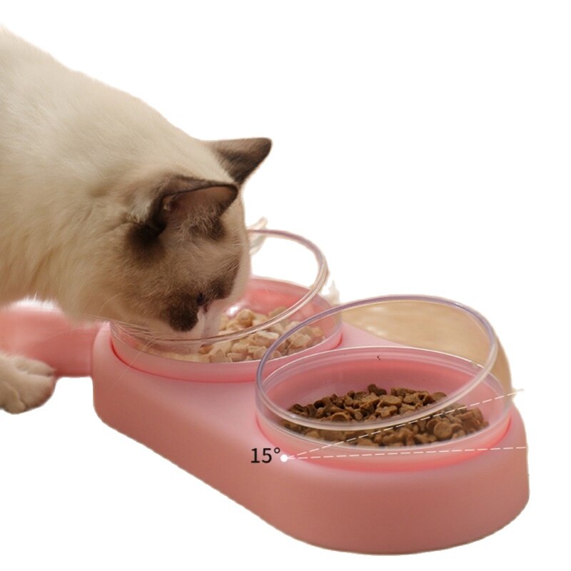 Pet Dog Cat Automatic Feeder Bowl for Dogs Drinking Water Bottle Kitten Bowls Slow Food Feeding Container Supplies-0