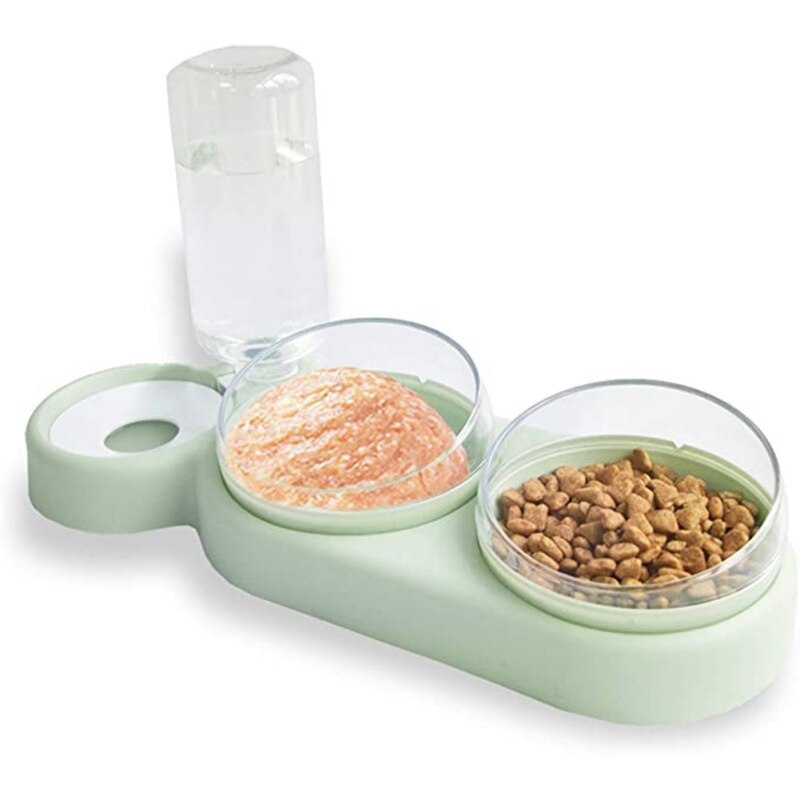 Pet Dog Cat Automatic Feeder Bowl for Dogs Drinking Water Bottle Kitten Bowls Slow Food Feeding Container Supplies-4