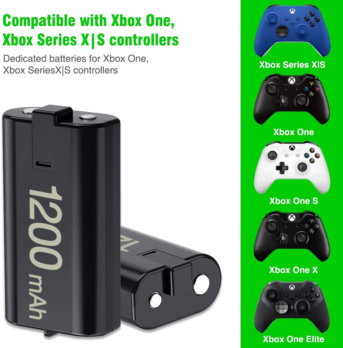 USB Rechargeable Battery Pack for Gaming Controllers