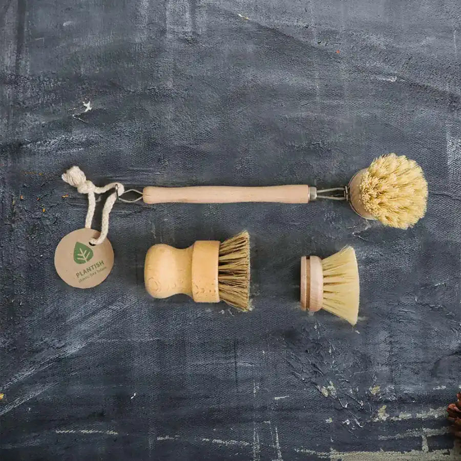 Zero Waste Kitchen Brush Set - Brush Kit-0